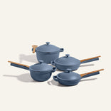 Blue Always Pan, Perfect Pot, Mini Always Pan, Mini Perfect Pot, Cookware Set bundle