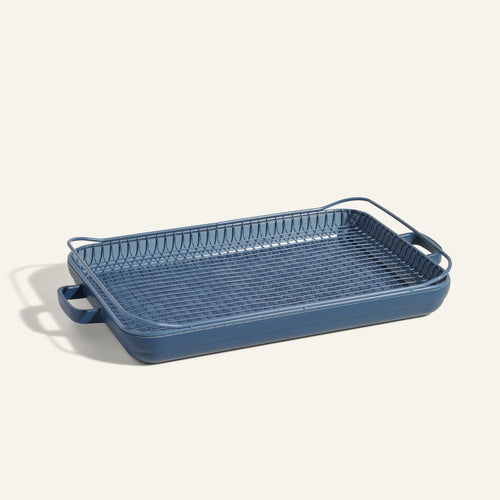 Blue Griddle Pan, Oven Mat, Oven Rack