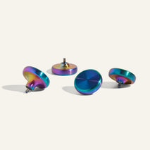 metallic knob set - iridescent - view 1