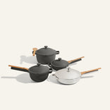 Titanium Always Pan Pro Chrome with Black Perfect Pot, Mini Perfect Pot, Mini Always Pan, Cookware Set pro bundle