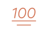 100 icon illustration